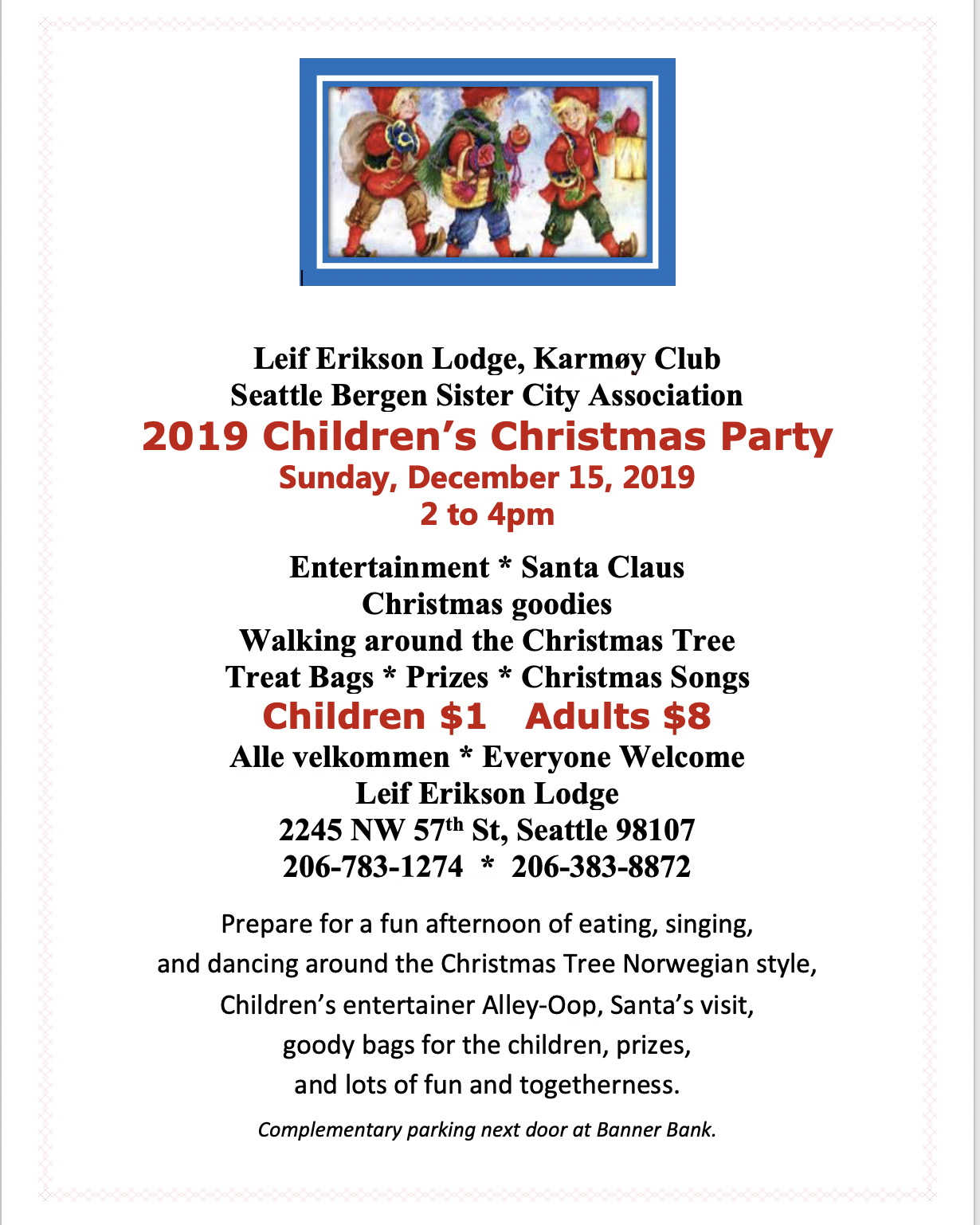 Children’s Christmas Party – My Ballard