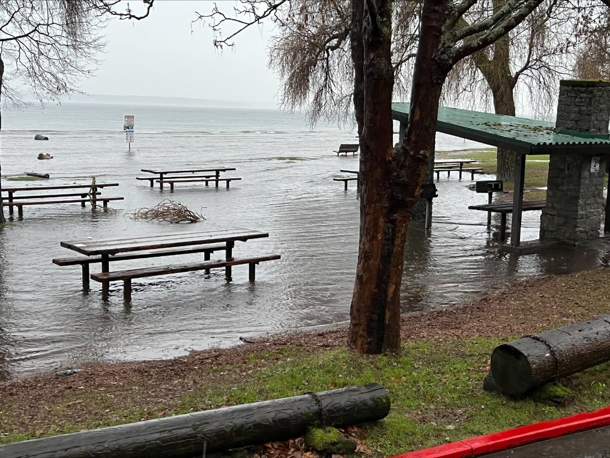 King tide in Puget Sound causes flooding at Golden Gardens My Ballard