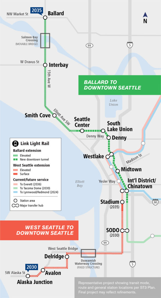 Ballard light rail plans include movable bridge over Salmon Bay, new ...