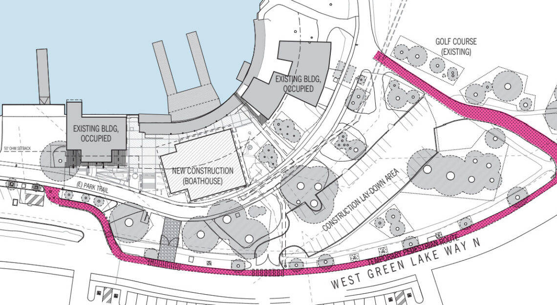 Green Lake inner loop detoured for community boathouse construction ...