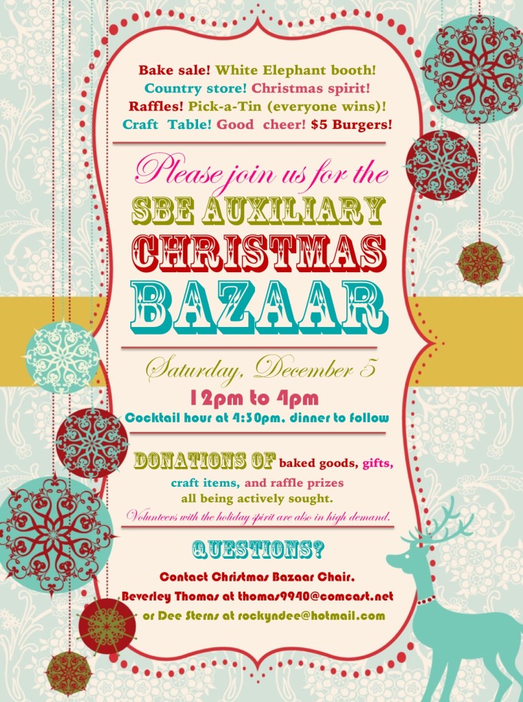 Salmon Bay Eagles Auxiliary Christmas Bazaar, Sat. Dec. 5 My Ballard